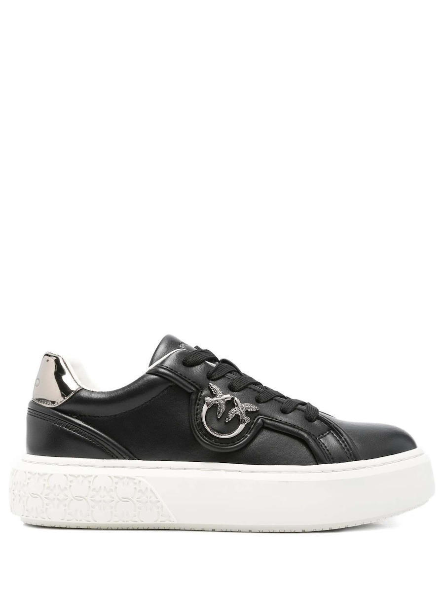 1 Flatform sneakers με ψηλή σόλα και μεταλλικό λογότυπο - Image 1