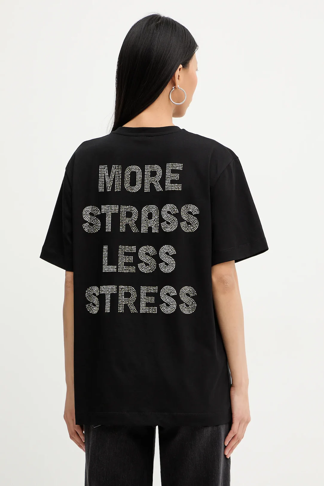 1 Μπλούζα oversized more strass - Image 1