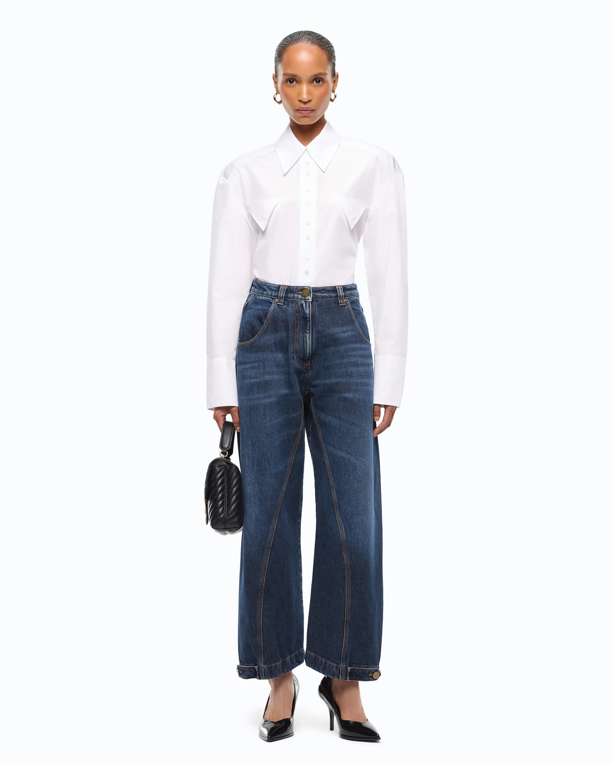 105681A3HEPJC01101_1 Τζιν "Sicuro" σε γραμμή straight με θηλιά workwear - Image 1