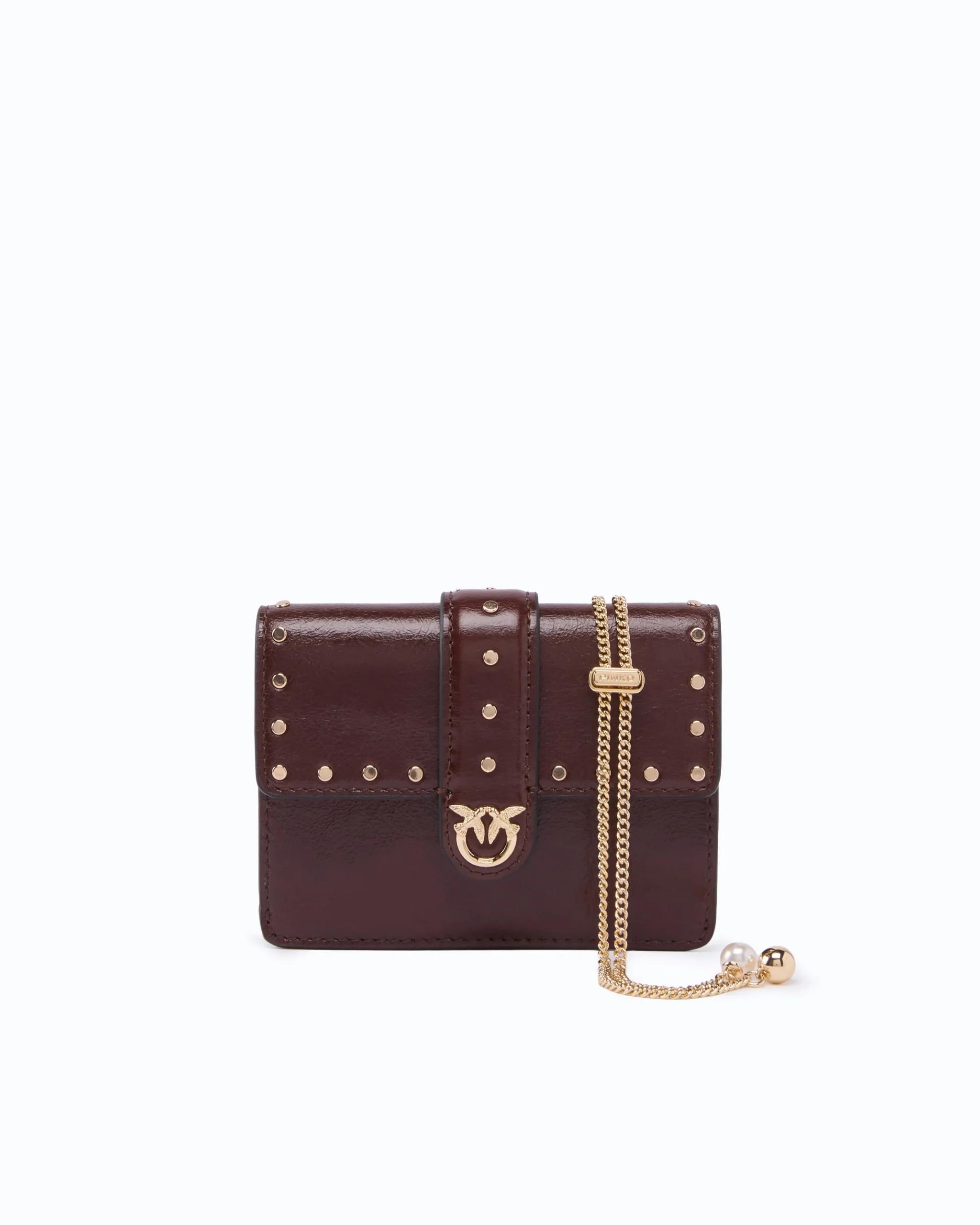 107637A3LPW34Y00001_1 Δερμάτινη θήκη καρτών Love Pocket με λουρί από αλυσίδα - Image 1